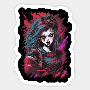 Vampire anime girl Sticker